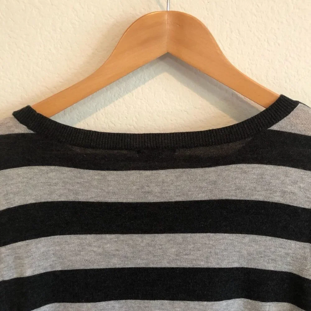 Nordstrom Grey Stripe Sweater